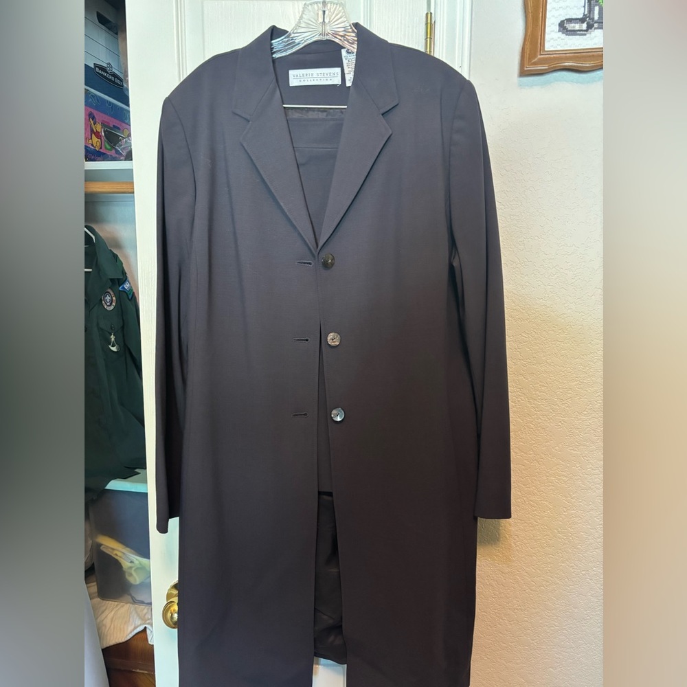 Valerie Stevens Charcoal Ladies Professional Suit